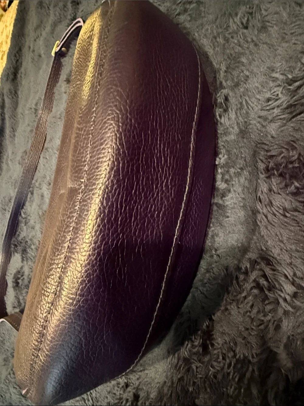 Portland Leather Large Women's Koala Bag in Colbalt - Picture 3 of 5